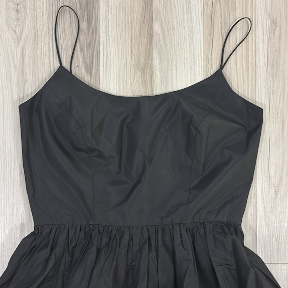 Karen Lorrance Silk Cocktail Black Spaghetti Evening Maxi Dress Size 12 - Picture 15 of 16